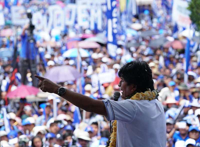 La OEA determinará la segunda vuelta en Bolivia. Foto: cuenta de Twitter de Evo Morales