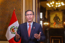 Martín Vizcarra en mensaje a la nación por el que convocó a referéndum / Andina