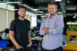 Diego Olcese y Rodolfo Dañino fundaron Crehana en 2015 / Tomada del sitio web de la startup