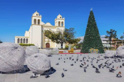 La ciudad de San Salvador en Navidad / Bigstock