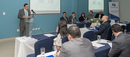 Christian Betancourt en la inauguración de INOVA / Foto: cortesía Consortium Legal 