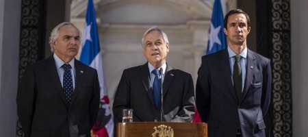 Piñera anuncia nueva agenda social en medio de protestas masivas. Foto: gobierno de Chile