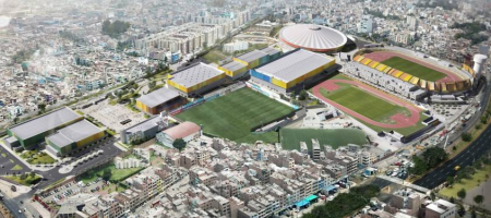 Panorámica de la Villa Deportiva Nacional construida para los Juegos Panamericanos de Lima 2019 / Tomada de la galería de imágenes de BDP Pattern