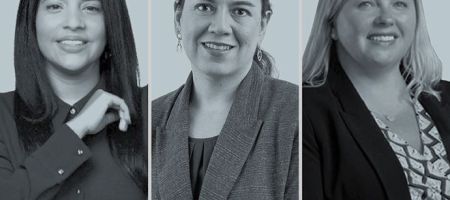 Izq. a Der.: Vanessa Cabrera, Fernanda Garcés y Alison Bryce.