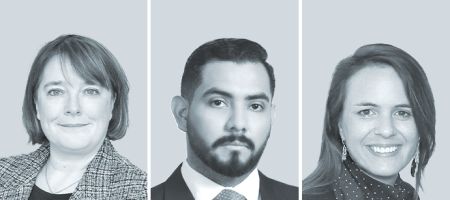 Esther Langdon, Bruno Fernando Cuéllar y Claire Morel